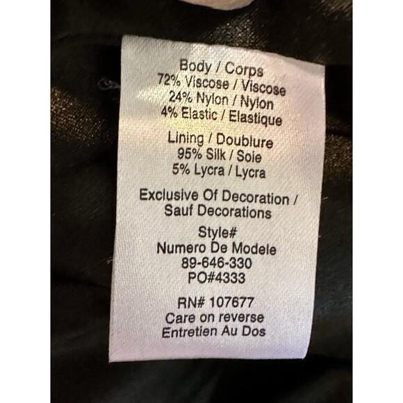 NWT Alice + Olivia By Stacey Bendet Size XS Lace Mock Neck Bodycon Dress Goth - Picture 13 of 14